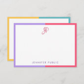 Moderne kalligraphische Monogramm-einfache Vorlage (Vorne/Hinten)