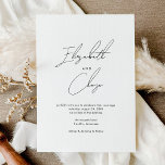 Moderne kalligraphische Namen Stilvolle Hochzeit Einladung<br><div class="desc">Moderne kalligraphische Namen Stilvolle Einladung zum Hochzeitsfeiern präsentiert die Namen der Paare in einer schicken Kalligraphie,  zusammen mit einem einfachen,  modernen Layout.</div>
