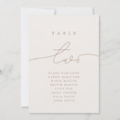 Moderne kalligraphische neutrale Tabelle Zwei Tisc (Rückseite)