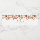 moderne kalligraphische Schrift Hochzeit Wasserflaschenetikett (Einzelnes Label)