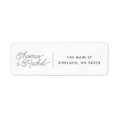 Moderne kalligraphische Script-Hochzeitsskritik -  (Vorne)