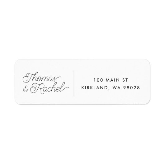 Moderne kalligraphische Script-Hochzeitsskritik -  (Vorne)