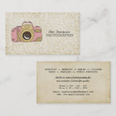 Moderne Kamera-Entwurfs-Fotograf-Visitenkarten Visitenkarte (Vorne/Hinten)