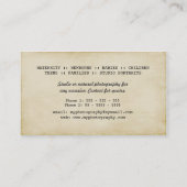 Moderne Kamera-Entwurfs-Fotograf-Visitenkarten Visitenkarte (Rückseite)