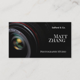 Moderne Kameralinsen-Fotograf & Studio-Geschäft Visitenkarte
