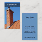 Moderne Kamin-Visitenkarte Visitenkarte (Vorne/Hinten)