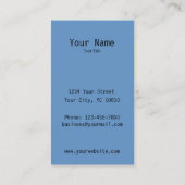 Moderne Kamin-Visitenkarte Visitenkarte (Rückseite)