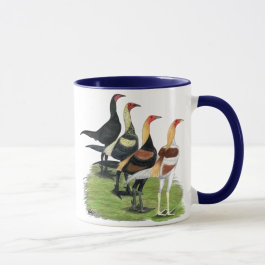 Moderne Kampfhähne Tasse (Rechts)