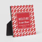 Moderne KANADA - individuelle Schrift willkommen Fotoplatte (Vorderseite)