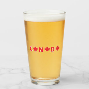 Moderne kanadische Landflagge Souvenir Glas