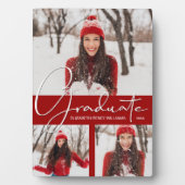 Moderne Kardinal Roter Abschluss FotoCollage Fotoplatte (Vorderseite)