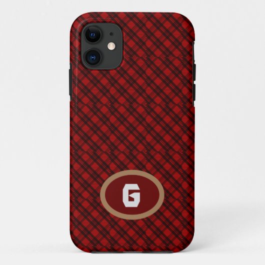 Moderne Karierte Anpassung Case-Mate iPhone Hülle (Rückseite)
