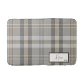 Moderne Karierte Cloud Gray Bath Mat Badematte (Vorderseite)