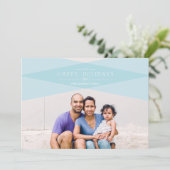 Moderne Karierte Ferienkarte Feiertagskarte (Stehend Vorderseite)