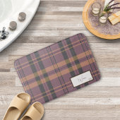 Moderne Karierte Heather Bath Mat Badematte