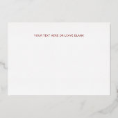 Moderne Karierte Landschaftsfotokarte Folien Feiertagskarte (Rückseite)