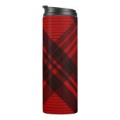 Moderne Karierte Wasserflasche Thermosbecher (Nach rechts gedreht)