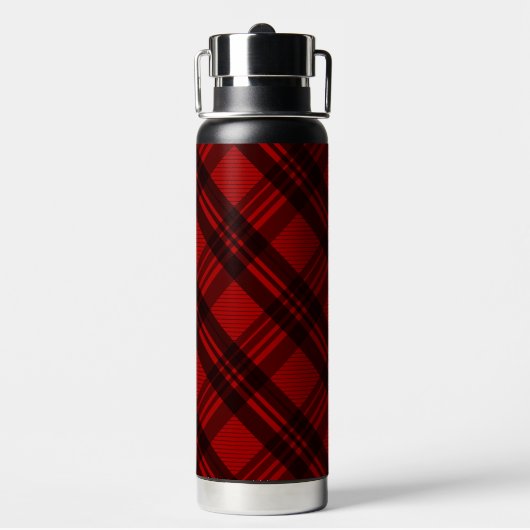 Moderne Karierte Wasserflasche Trinkflasche (Hinten)