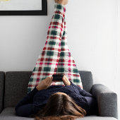 Moderne Karierte Weihnachten | Happy Merry Joyful Leggings