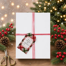 Moderne Karierte Weihnachts- und Bibelvers-Geschen