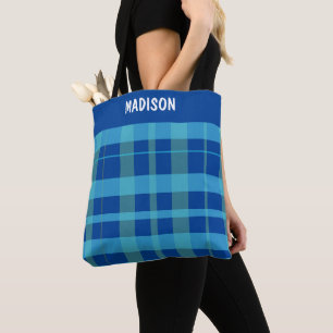 Moderne Karo-Personalisierung im Trend Tasche
