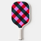 Moderne Karo-Pickleball-Schläger Pickleball Schläger (Rückseite)