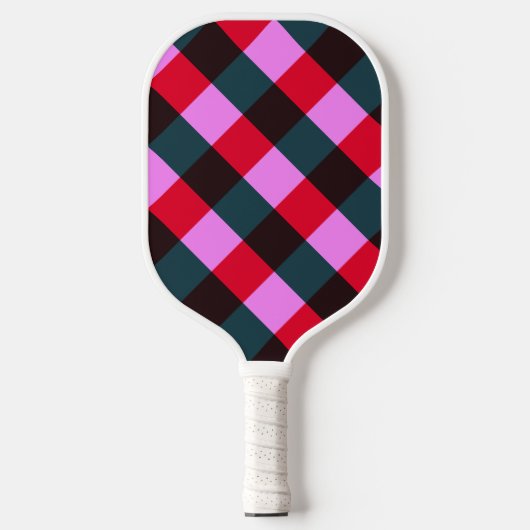 Moderne Karo-Pickleball-Schläger Pickleball Schläger (Vorderseite)