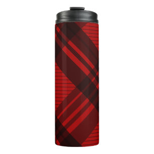 Moderne Karo-Wasserflasche Thermosbecher