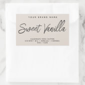 Moderne Karosseriebutter, einfach, elegant Rechteckiger Aufkleber (Tasche)