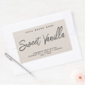 Moderne Karosseriebutter, einfach, elegant Rechteckiger Aufkleber (Umschlag)