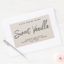 Moderne Karosseriebutter, einfach, elegant Rechteckiger Aufkleber