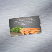 Moderne Karotten/Bio Bauernhöfe Magnetische Visitenkarte (Beispiel)