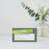 MODERNE KARTE cooler Kalkgrün (Stehend Vorderseite)