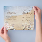 Moderne Karte des tropischen Strandes (Hand)