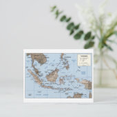 Moderne Karte Indonesiens (Stehend Vorderseite)