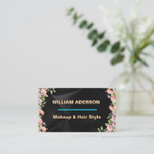 MODERNE Karte mit Blumenschminken (Stehend Vorderseite)