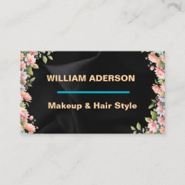 MODERNE Karte mit Blumenschminken