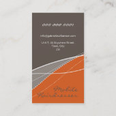 MODERNE KARTE Moderne, elegante Orange (Rückseite)