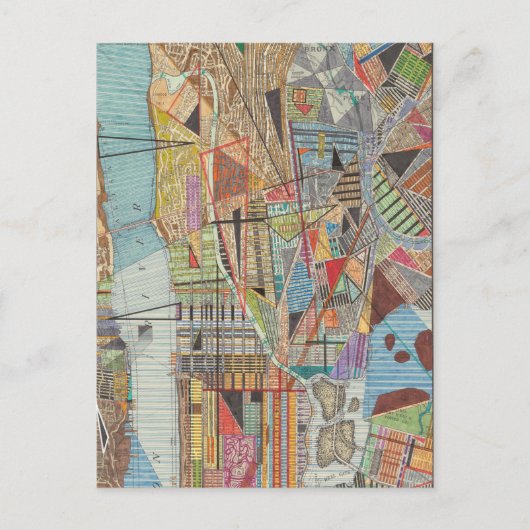 Moderne Karte von New York I (Vorderseite)