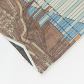Moderne Karte von New York I Fleecedecke (Ecke)