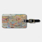 Moderne Karte von New York I Gepäckanhänger (Vorderseite horizontal)