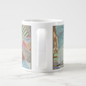 Moderne Karte von New York I Jumbo-Tasse (Rückseite)
