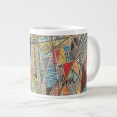 Moderne Karte von New York I Jumbo-Tasse (Vorderseite Rechts)