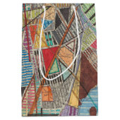 Moderne Karte von New York I Mittlere Geschenktüte (Vorderseite)