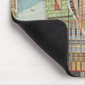 Moderne Karte von New York I Mousepad (Ecke)