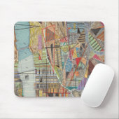 Moderne Karte von New York I Mousepad (Mit Mouse)
