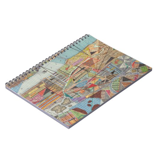 Moderne Karte von New York I Notizblock (Linke Seite)