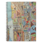 Moderne Karte von New York I Notizblock (Vorderseite)