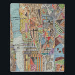 Moderne Karte von New York I Puzzle<br><div class="desc">Eine moderne Karte von New York City in den hellen,  vibrierenden Farben. Künstler: Nikki Galapon</div>