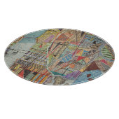 Moderne Karte von New York I Schneidebrett (Ecke)